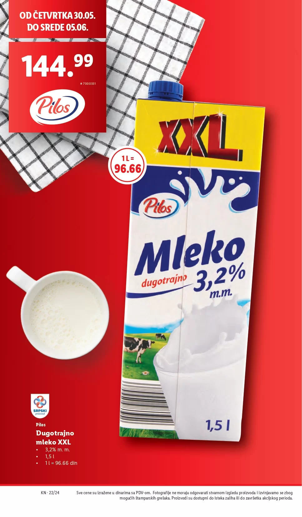 Lidl katalog PREHRANA 30.5-5.6.2024.
