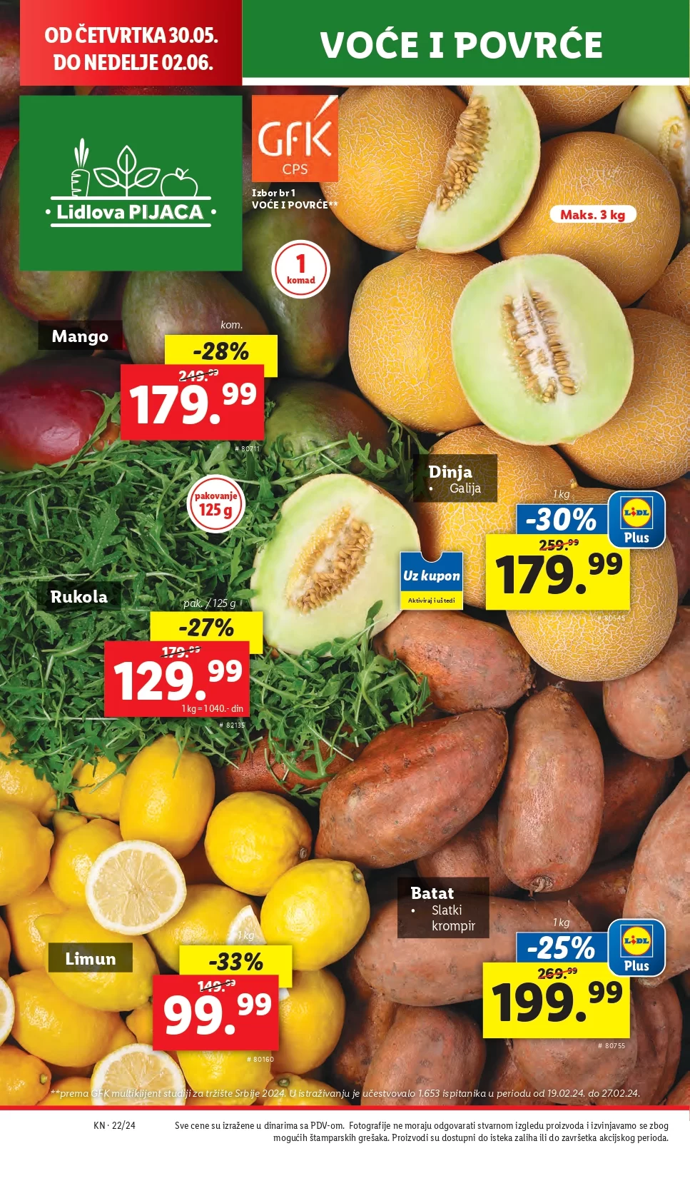 Lidl katalog PREHRANA 30.5-5.6.2024.