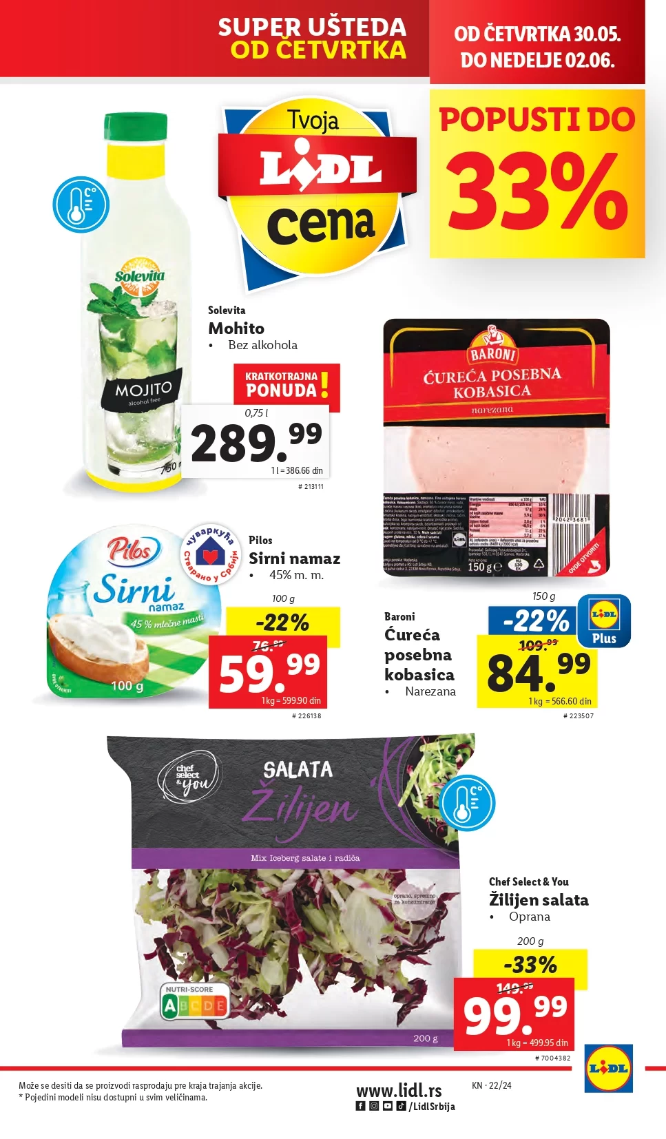 Lidl katalog PREHRANA 30.5-5.6.2024.