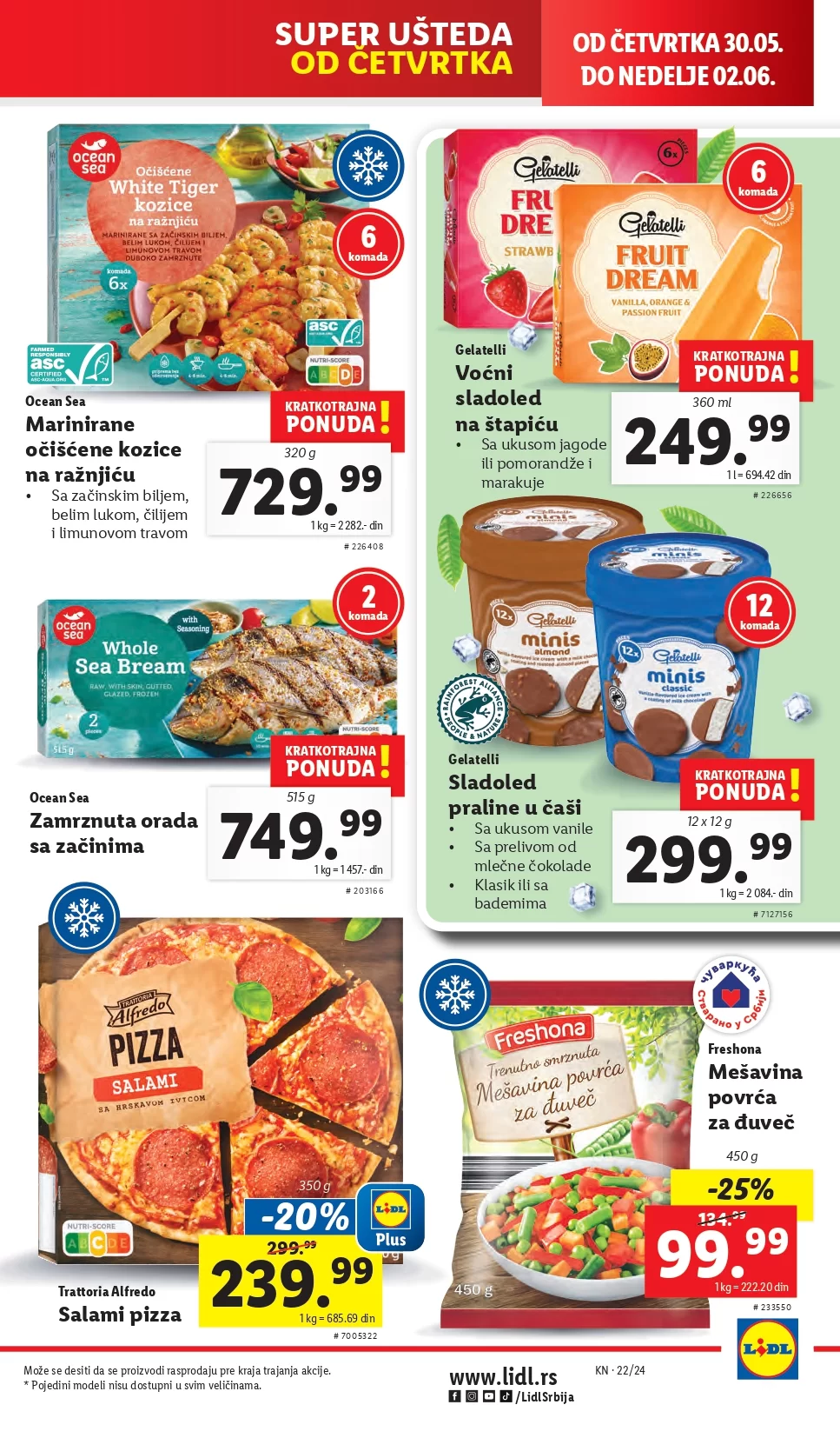 Lidl katalog PREHRANA 30.5-5.6.2024.