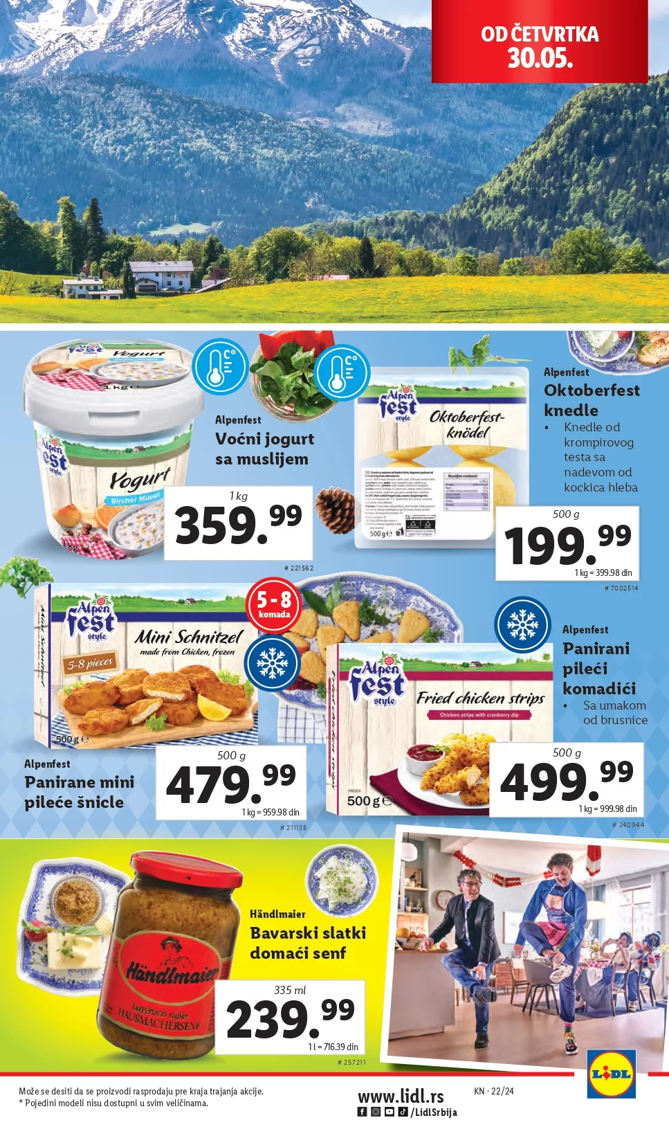 Lidl katalog PREHRANA 30.5-5.6.2024.