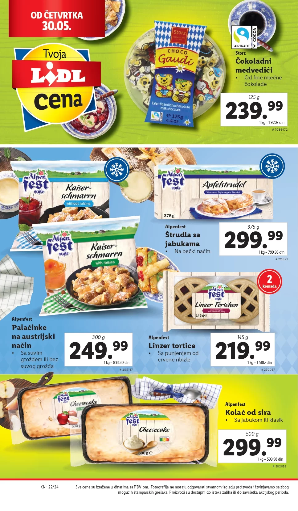Lidl katalog PREHRANA 30.5-5.6.2024.