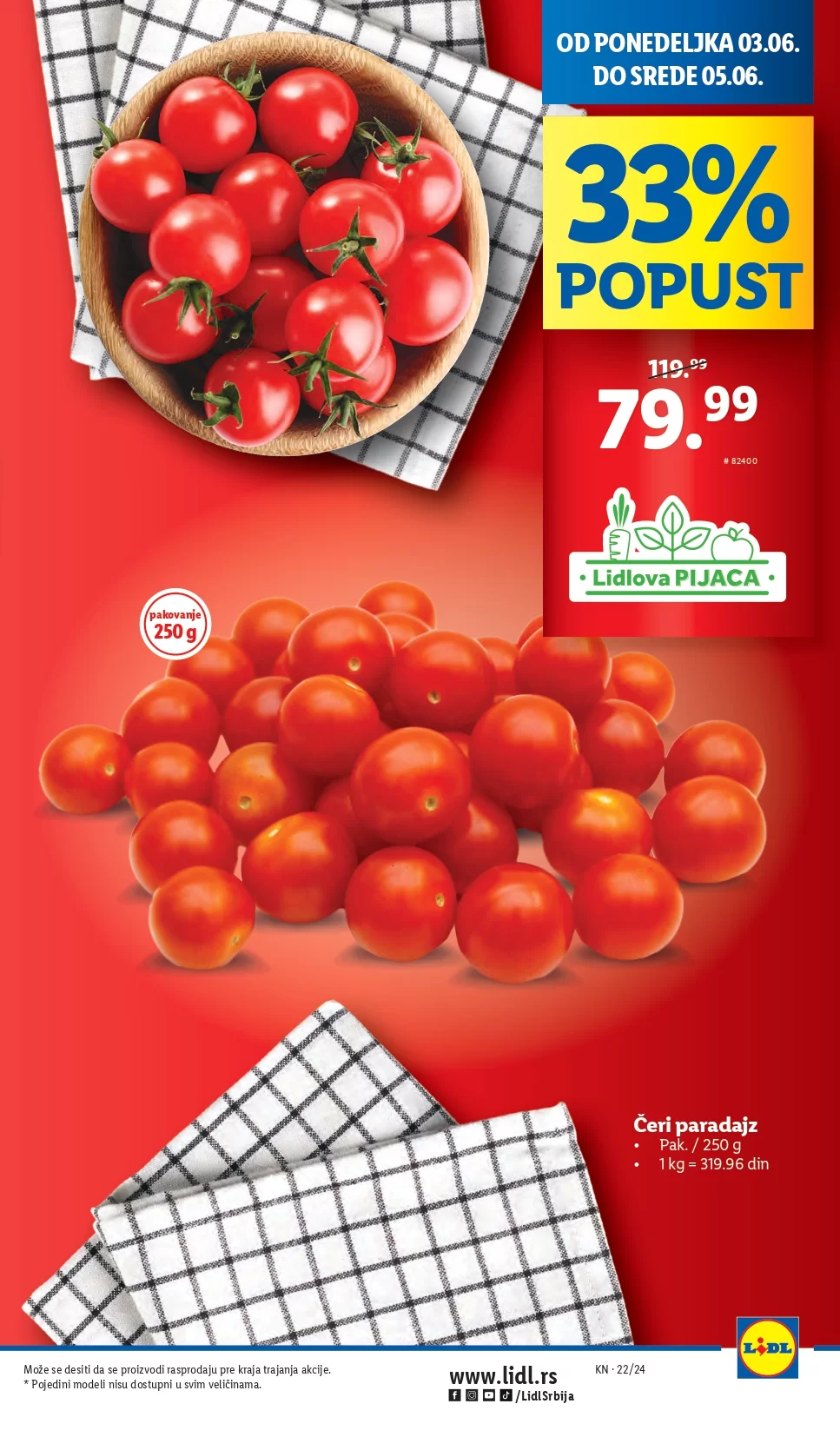 Lidl katalog PREHRANA 30.5-5.6.2024.
