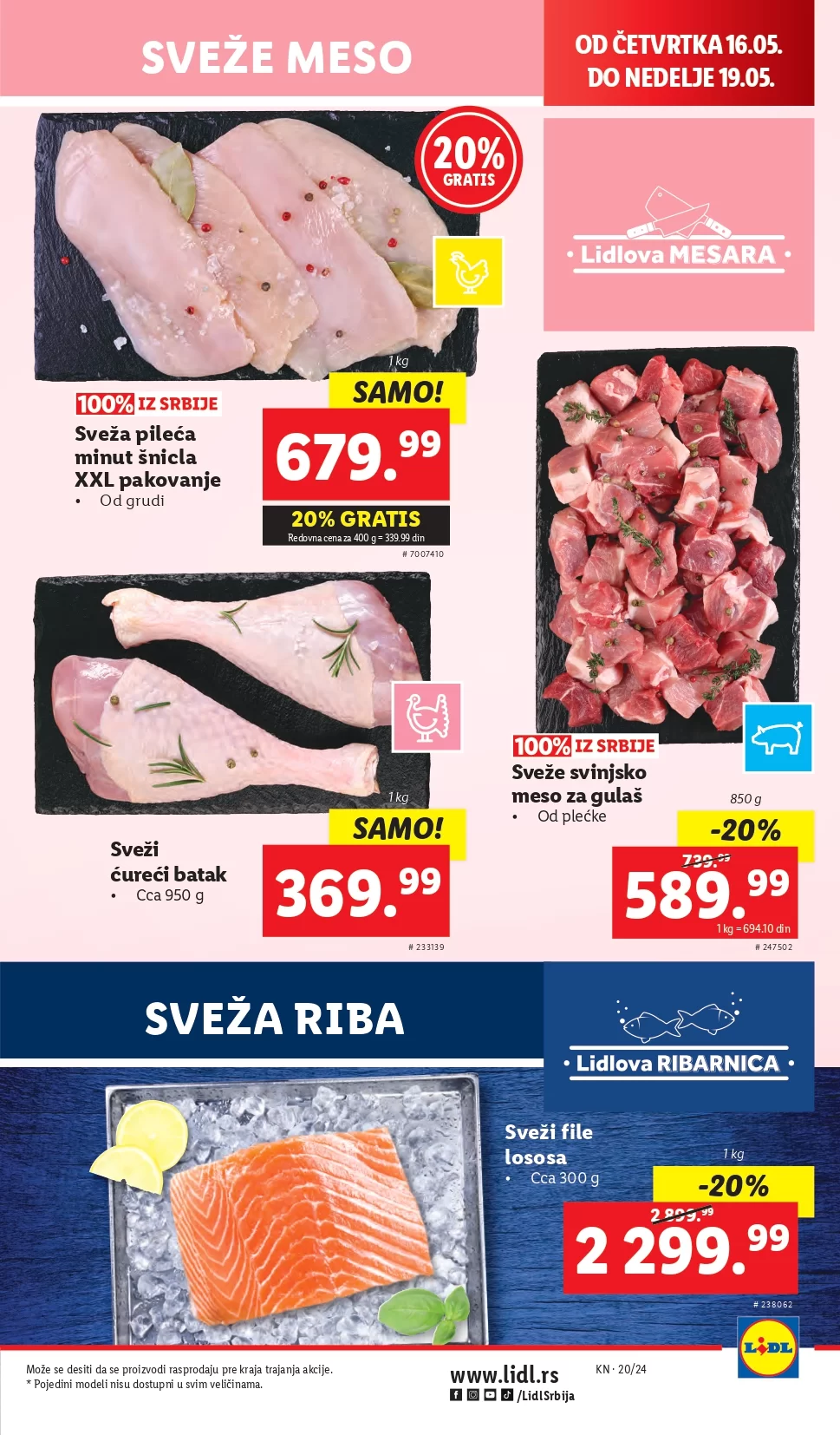 Lidl katalog PREHRANA 16-22.5.2024.