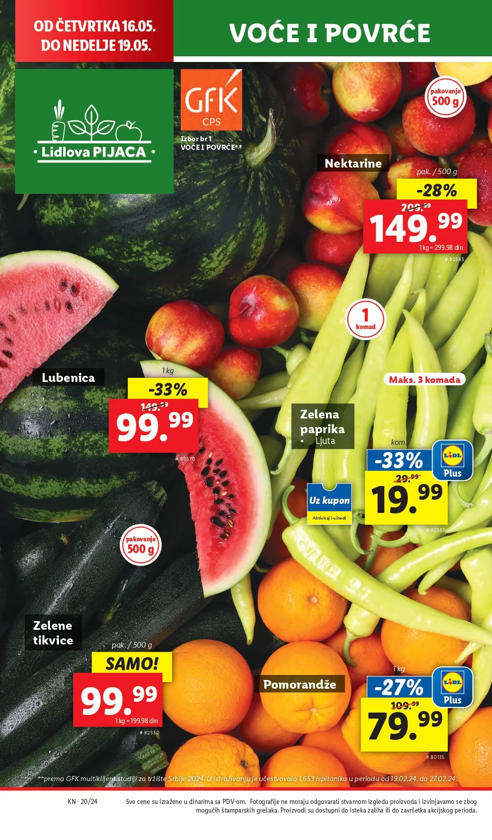 Lidl katalog PREHRANA 16-22.5.2024.