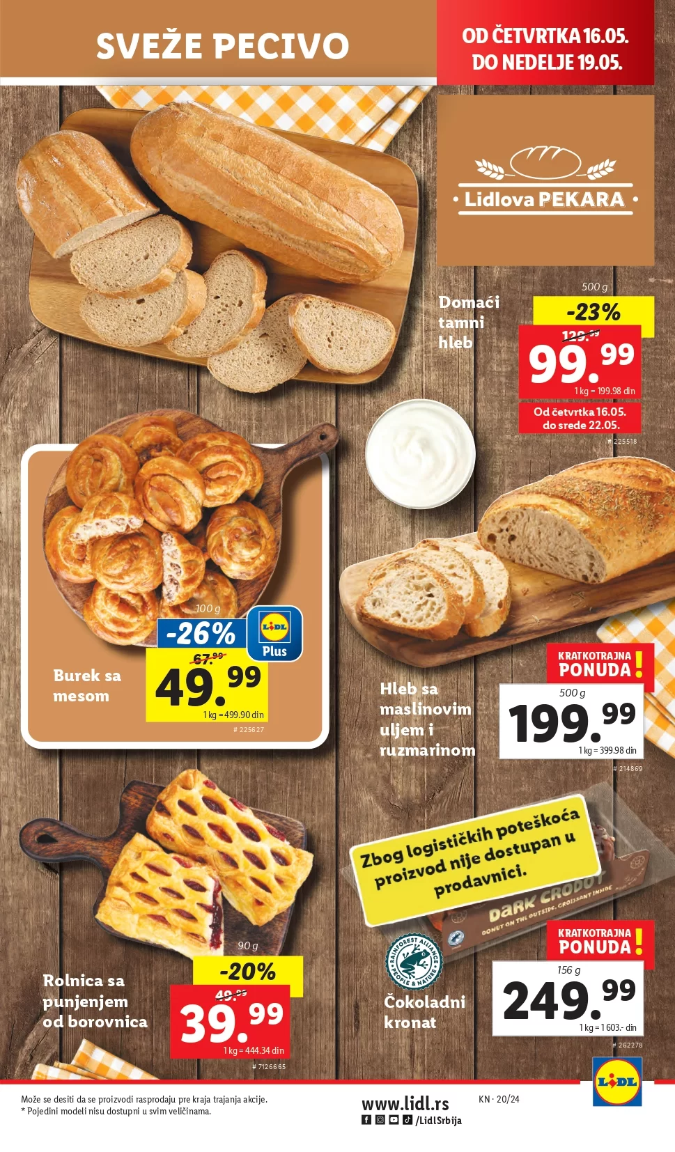 Lidl katalog PREHRANA 16-22.5.2024.