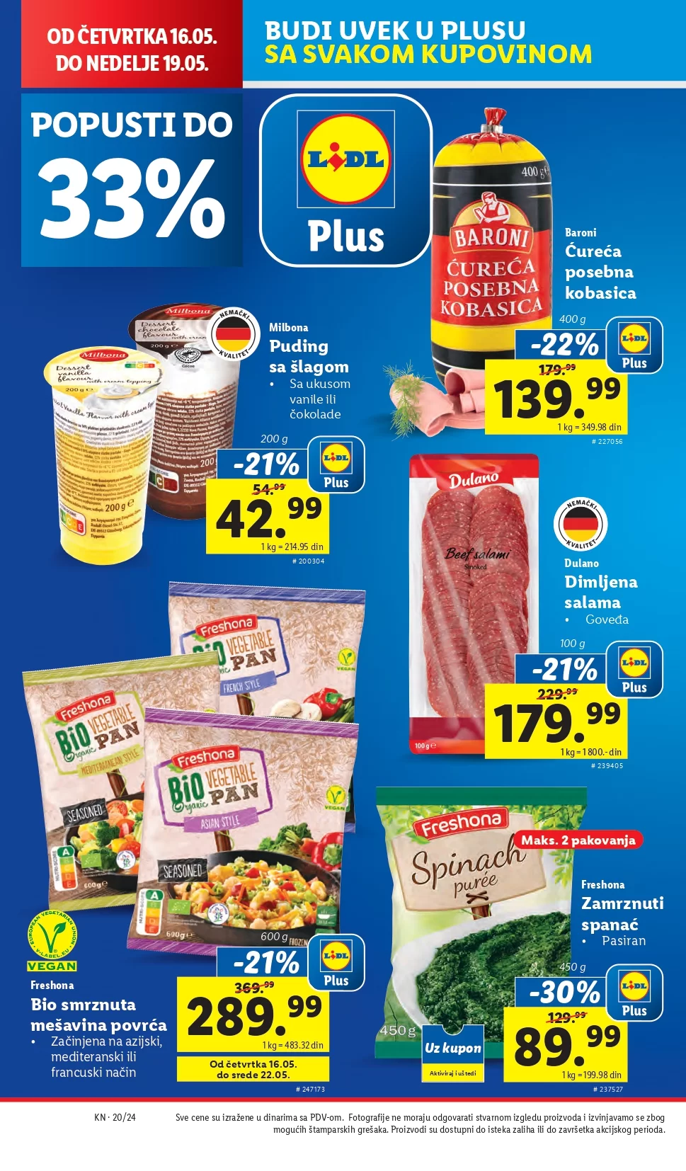 Lidl katalog PREHRANA 16-22.5.2024.