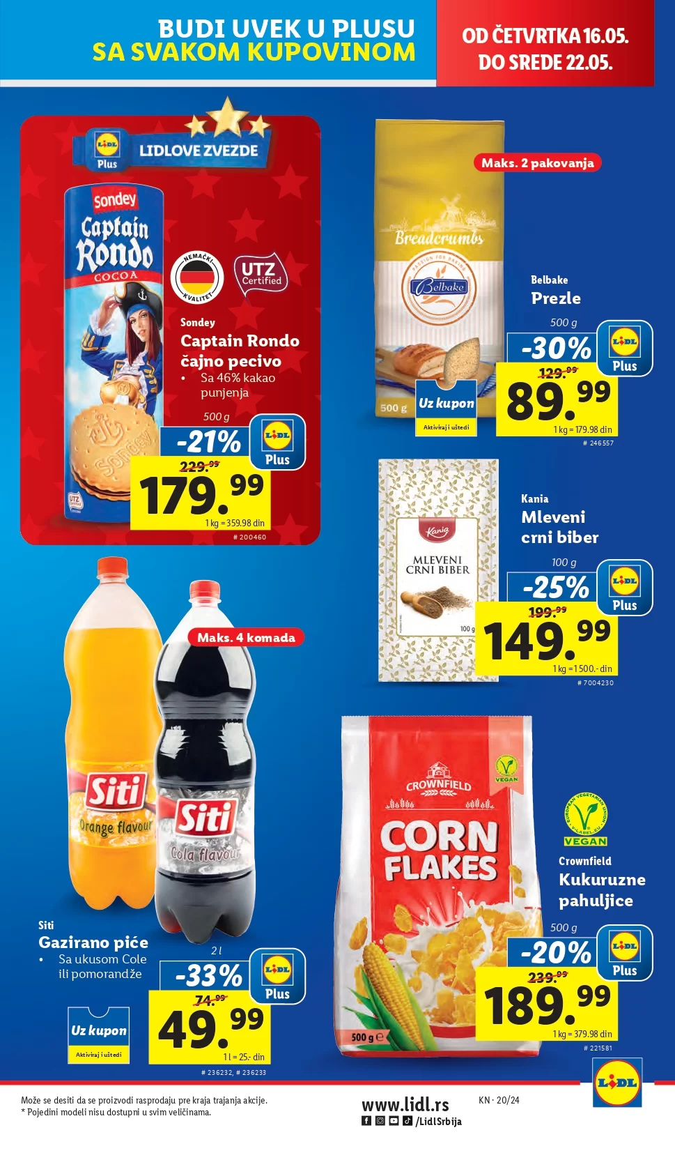 Lidl katalog PREHRANA 16-22.5.2024.