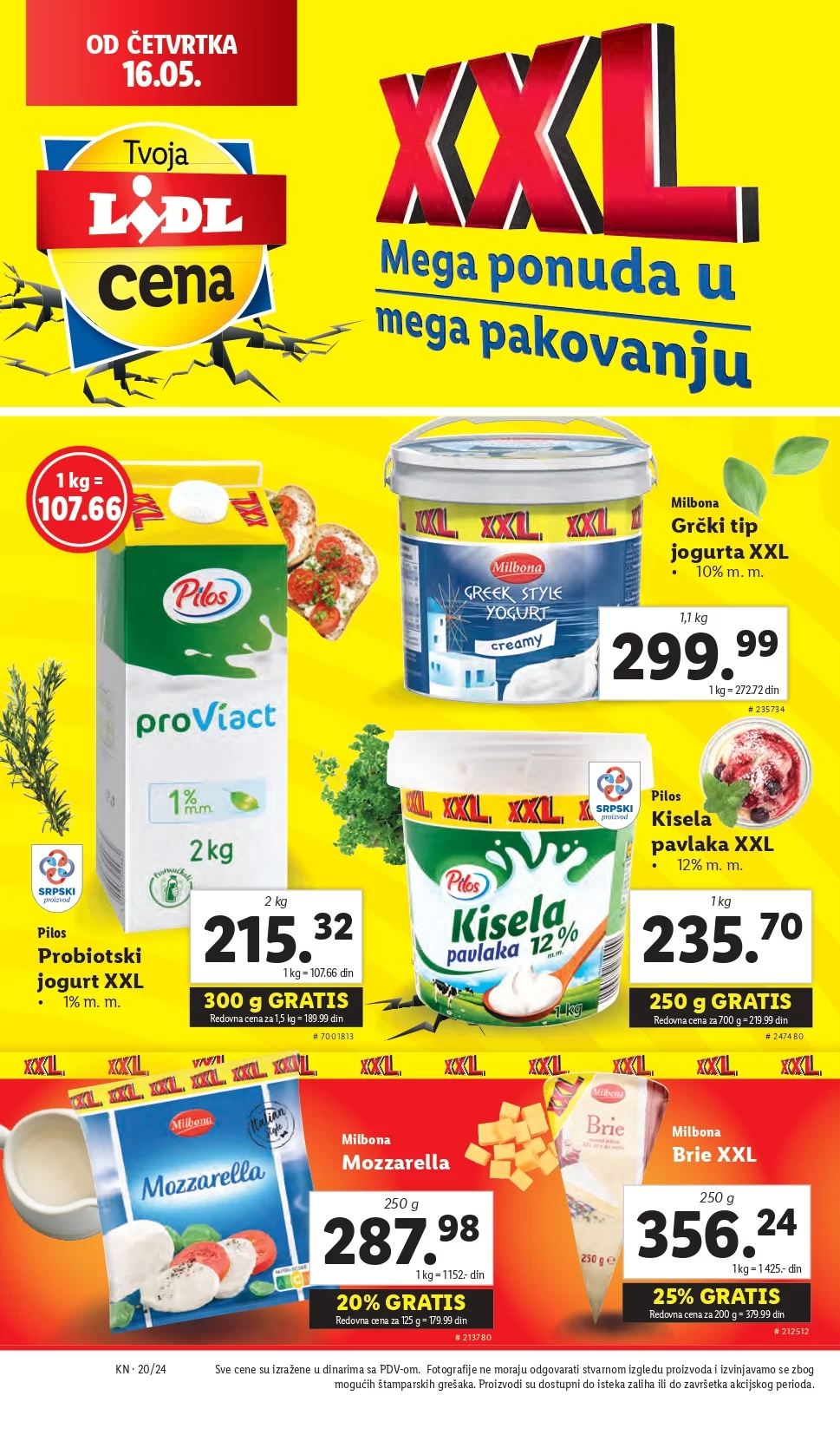 Lidl katalog PREHRANA 16-22.5.2024.