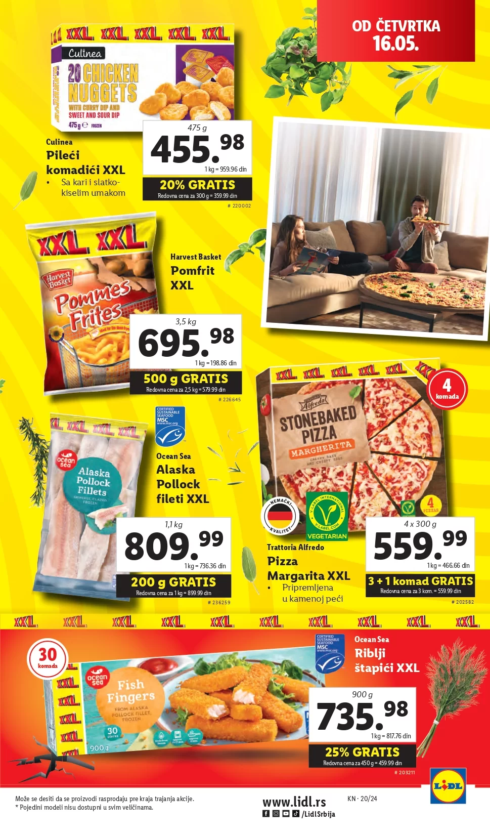 Lidl katalog PREHRANA 16-22.5.2024.