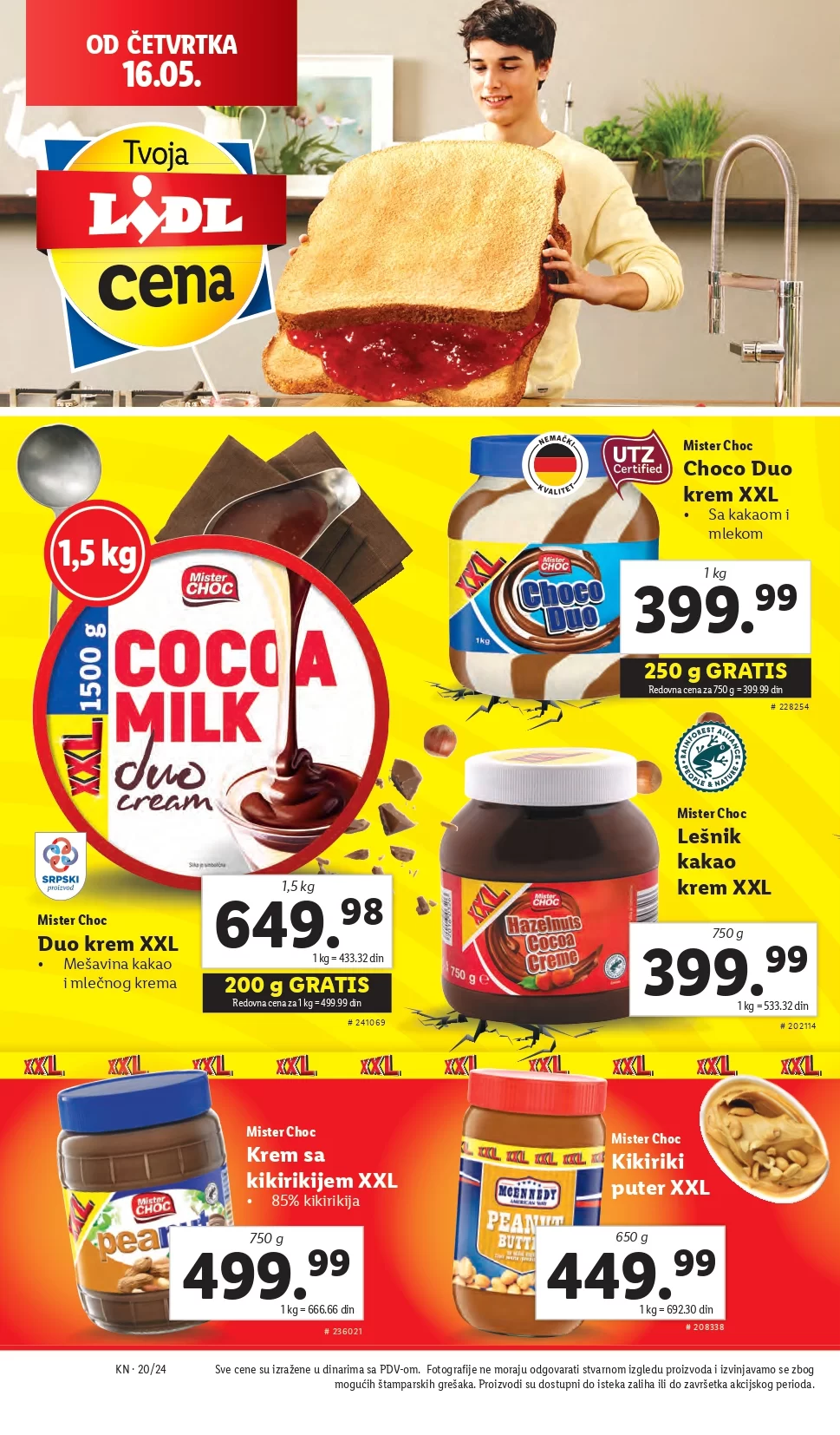 Lidl katalog PREHRANA 16-22.5.2024.