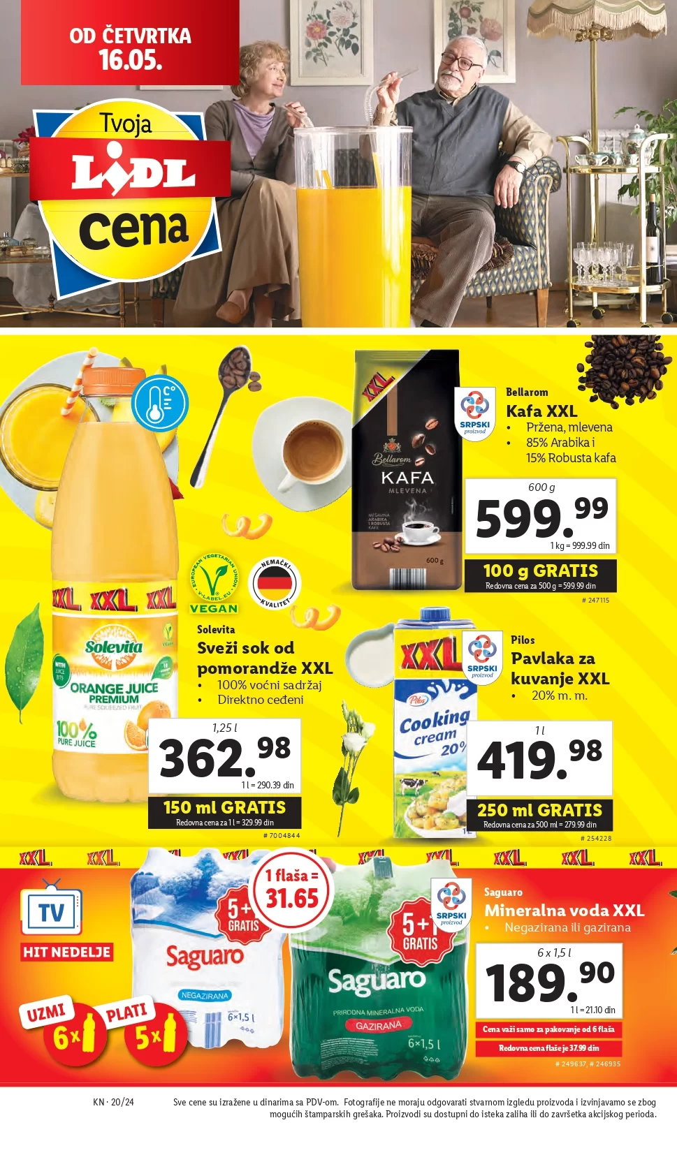 Lidl katalog PREHRANA 16-22.5.2024.