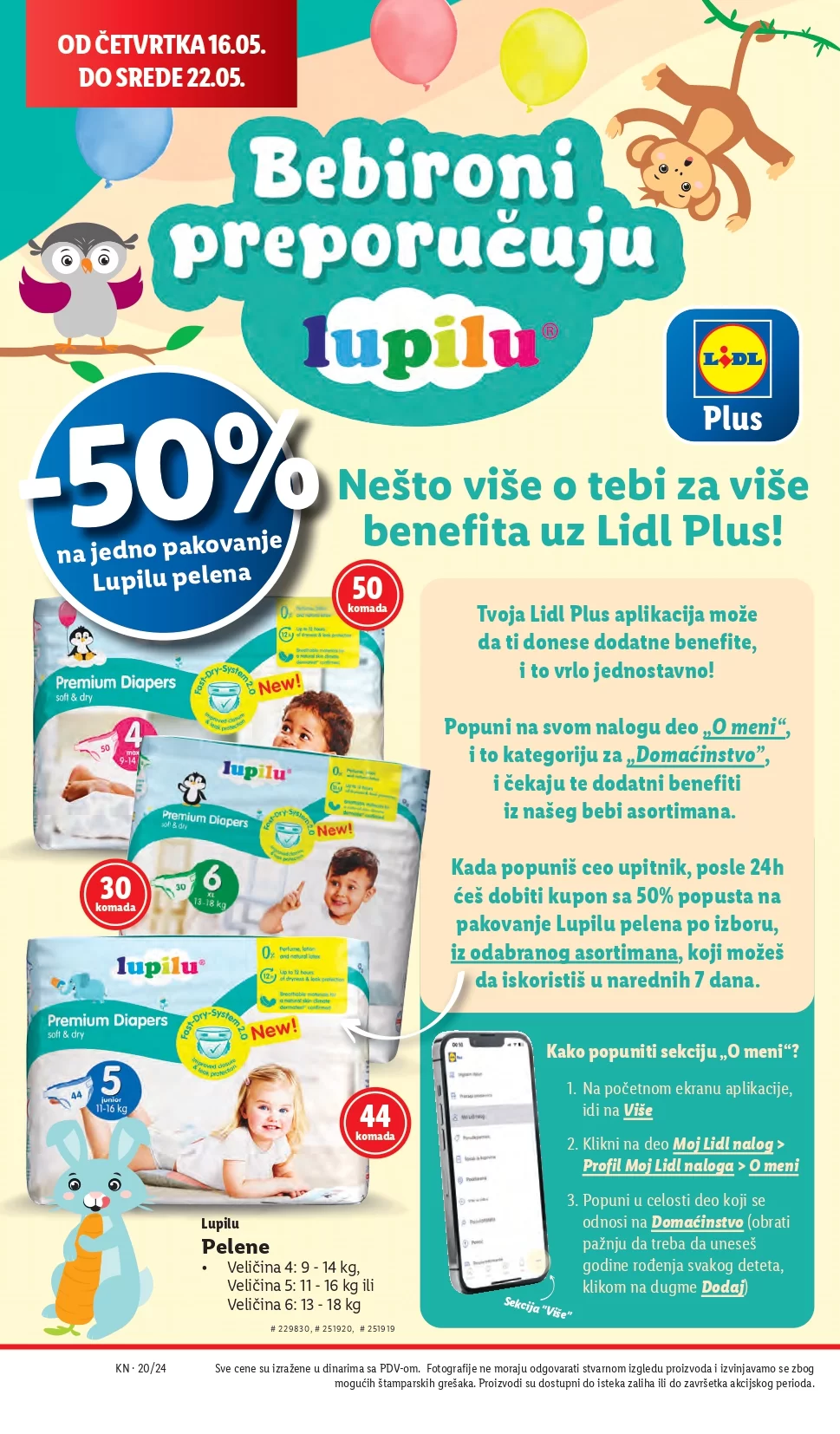 Lidl katalog PREHRANA 16-22.5.2024.