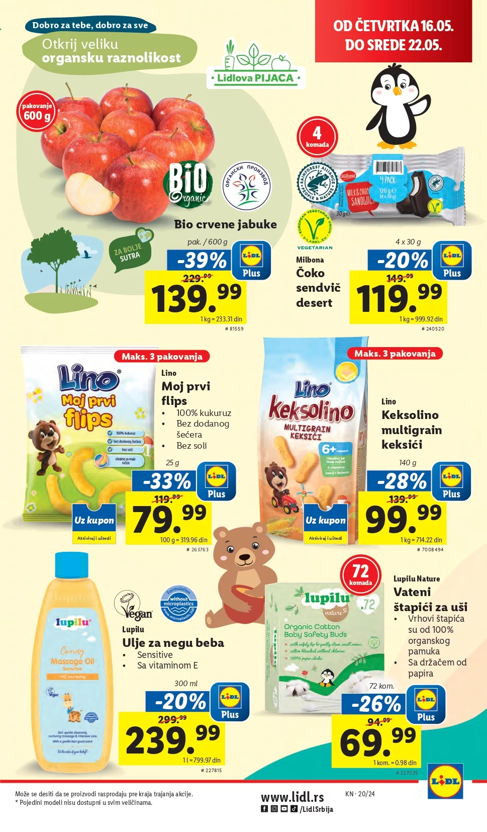 Lidl katalog PREHRANA 16-22.5.2024.