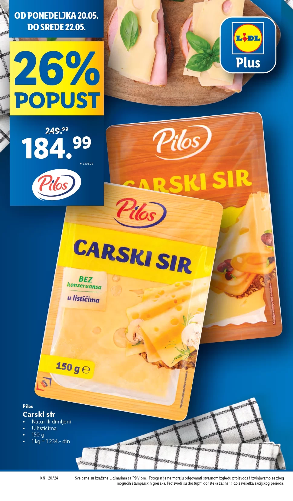 Lidl katalog PREHRANA 16-22.5.2024.