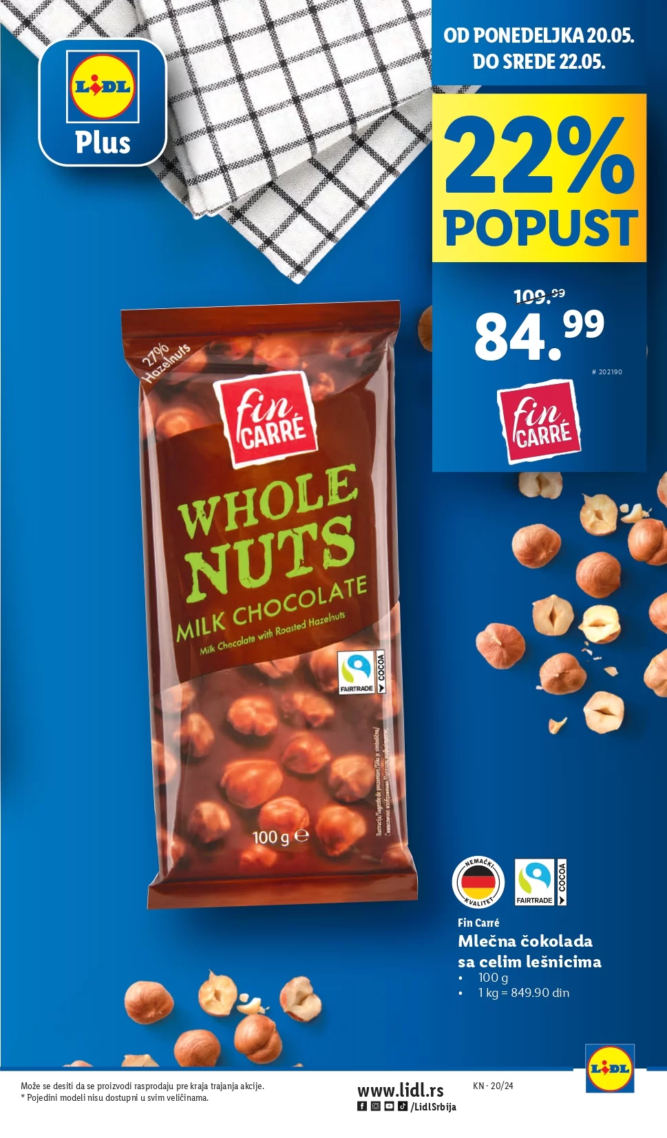 Lidl katalog PREHRANA 16-22.5.2024.