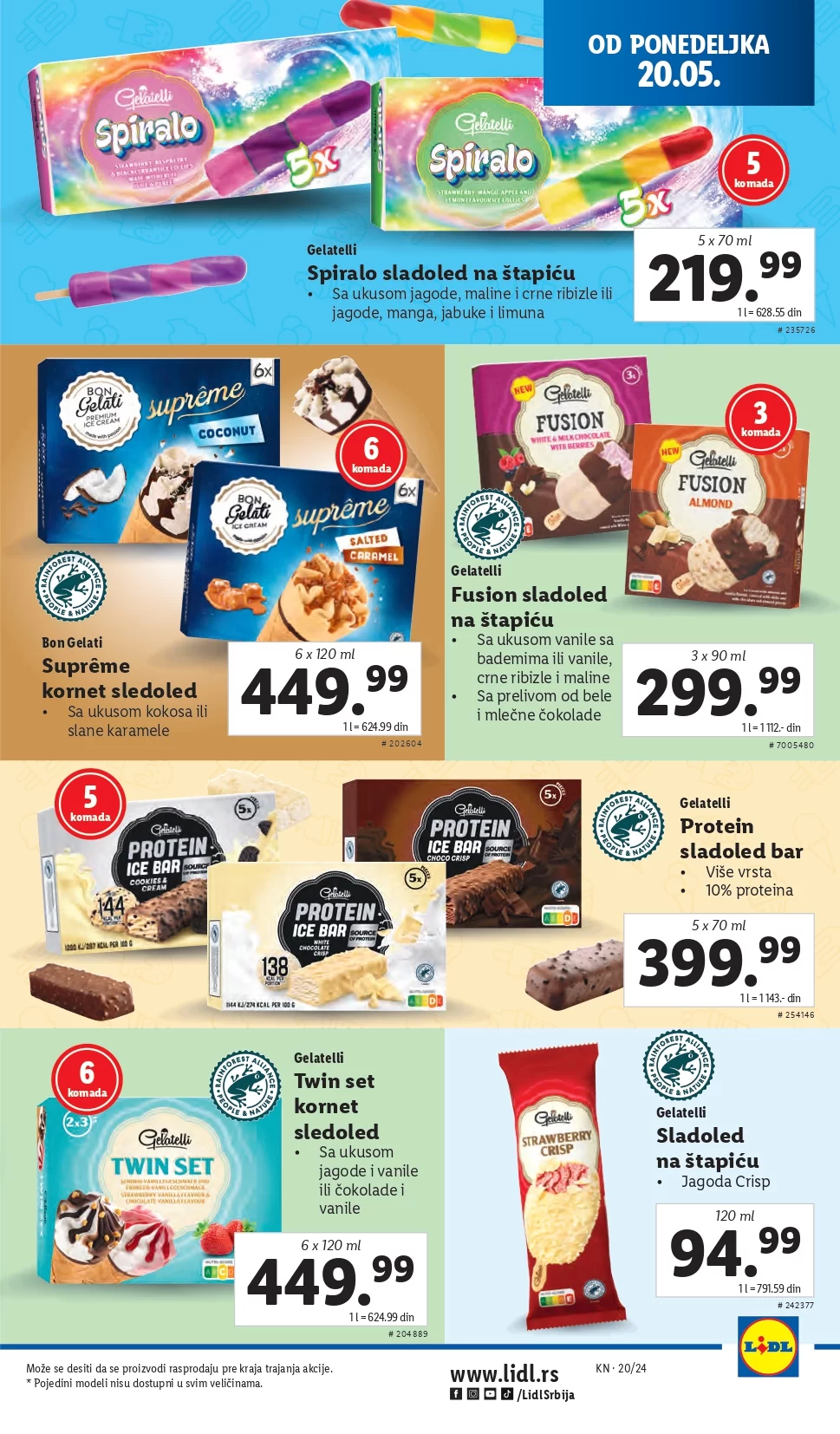 Lidl katalog PREHRANA 16-22.5.2024.