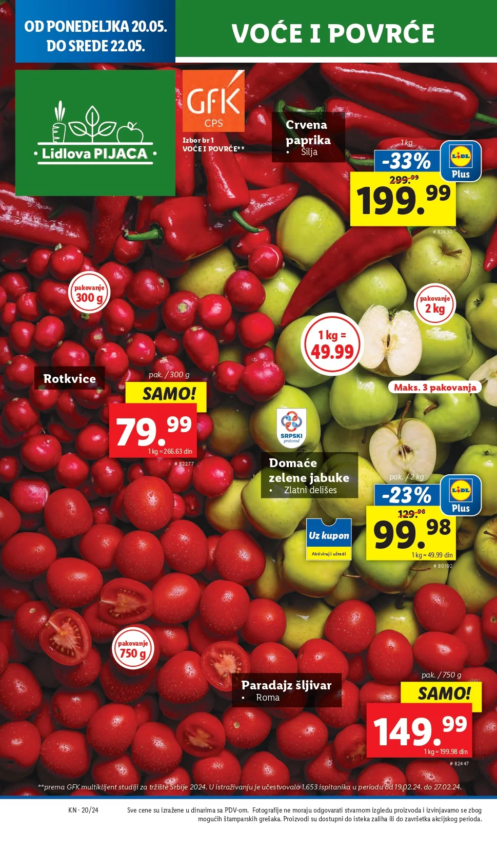 Lidl katalog PREHRANA 16-22.5.2024.