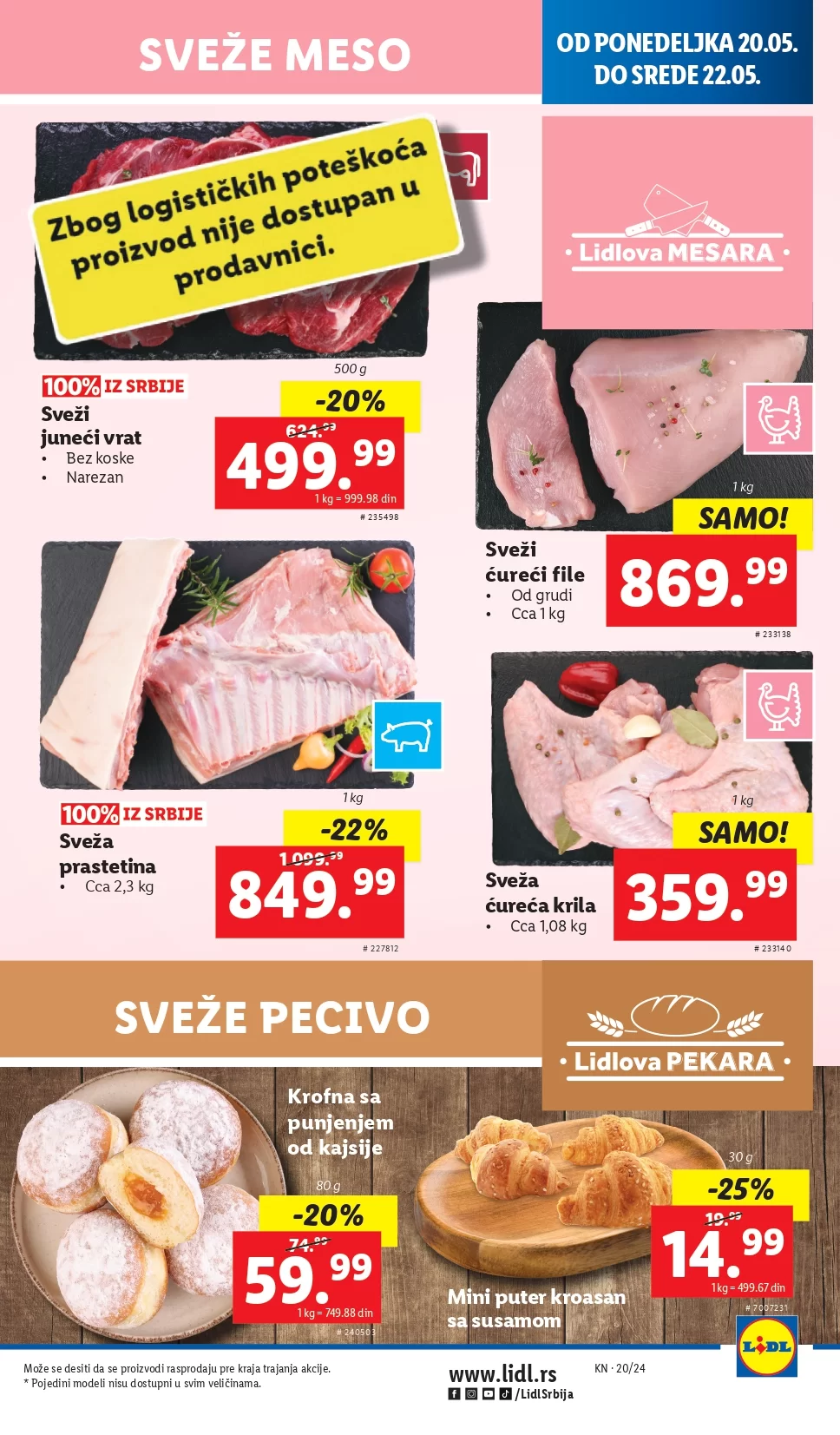 Lidl katalog PREHRANA 16-22.5.2024.