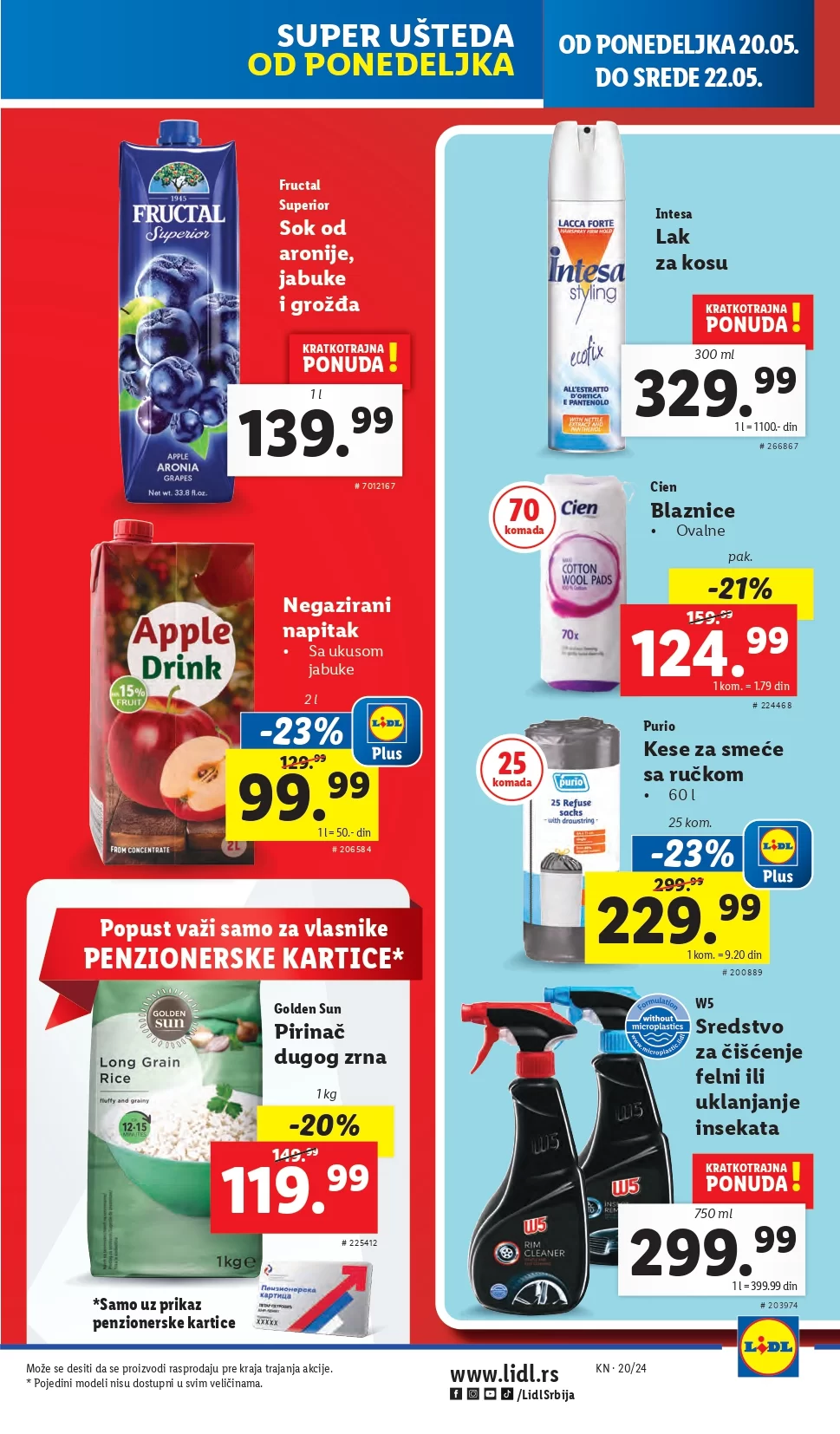 Lidl katalog PREHRANA 16-22.5.2024.