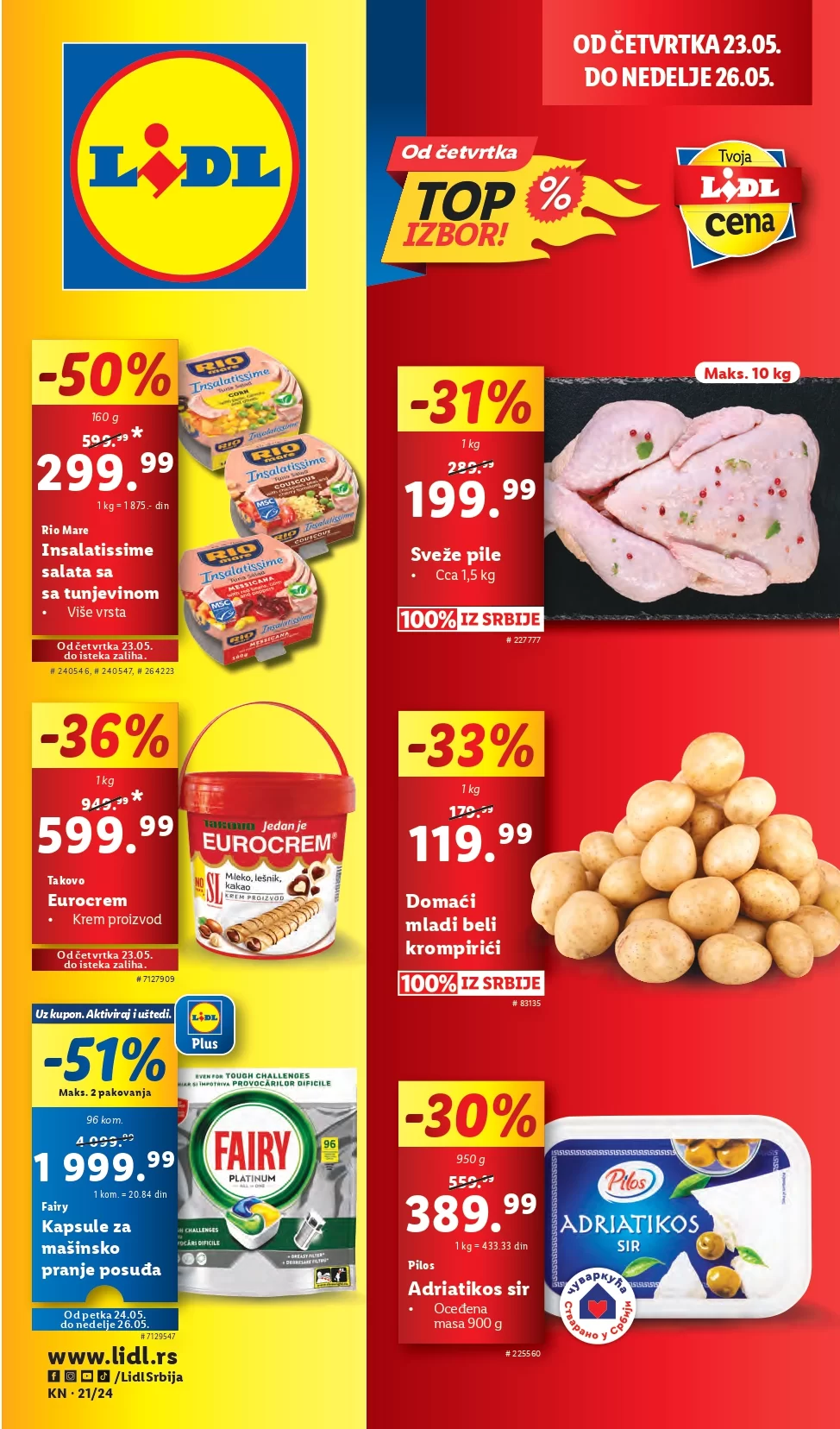 Lidl katalog PREHRANA 23-29.5.2024.