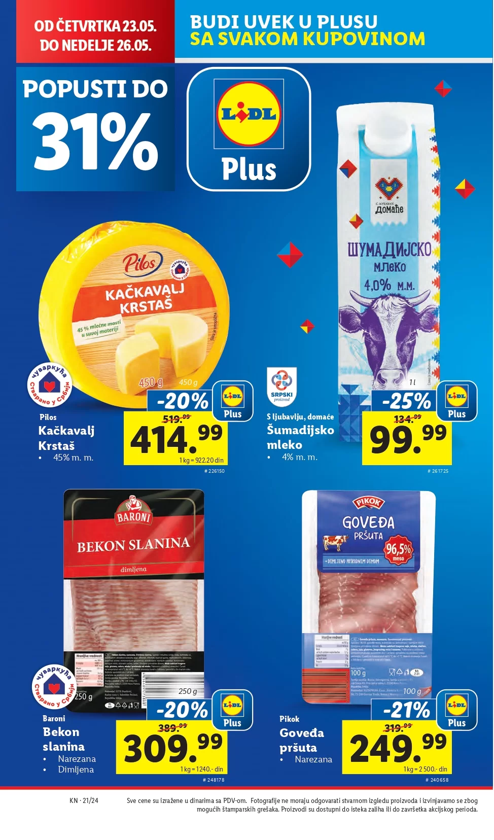 Lidl katalog PREHRANA 23-29.5.2024.