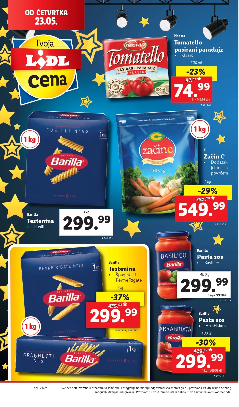 Lidl katalog PREHRANA 23-29.5.2024.