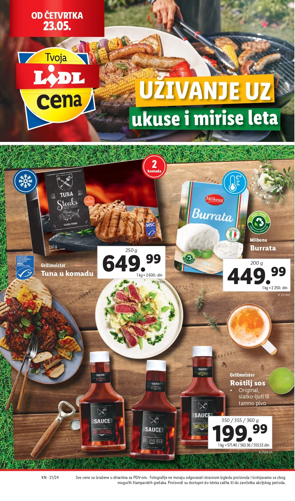 Lidl katalog PREHRANA 23-29.5.2024.