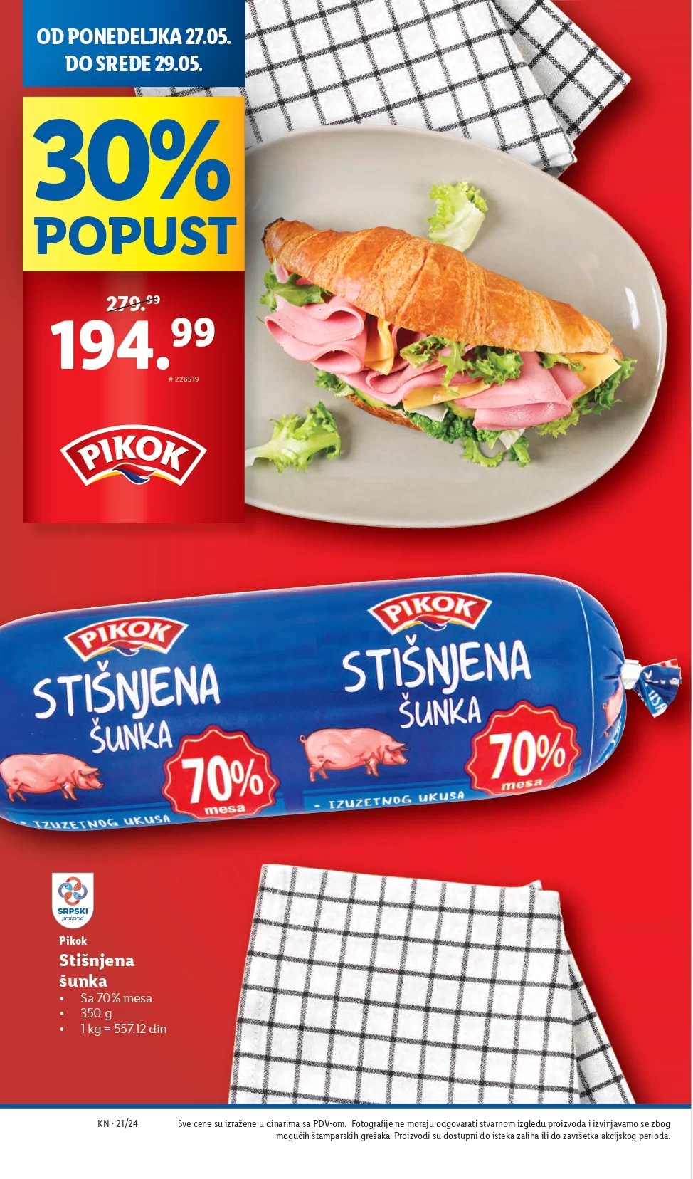 Lidl katalog PREHRANA 23-29.5.2024.