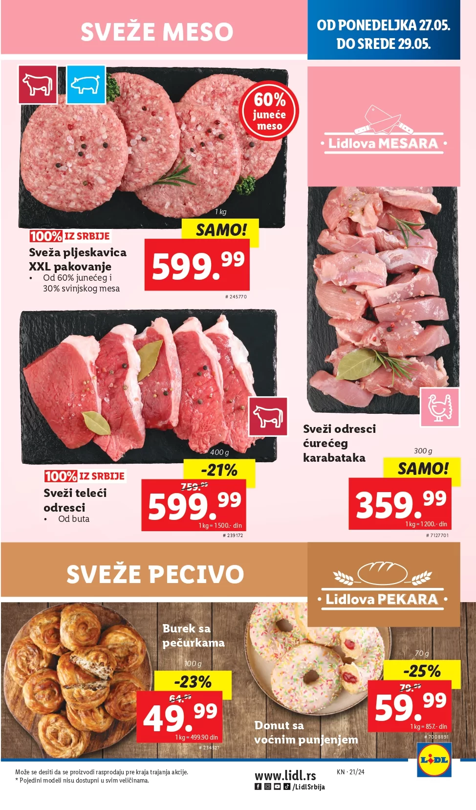 Lidl katalog PREHRANA 23-29.5.2024.