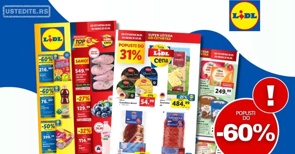 Lidl katalog PREHRANA 30.5-5.6.2024.
