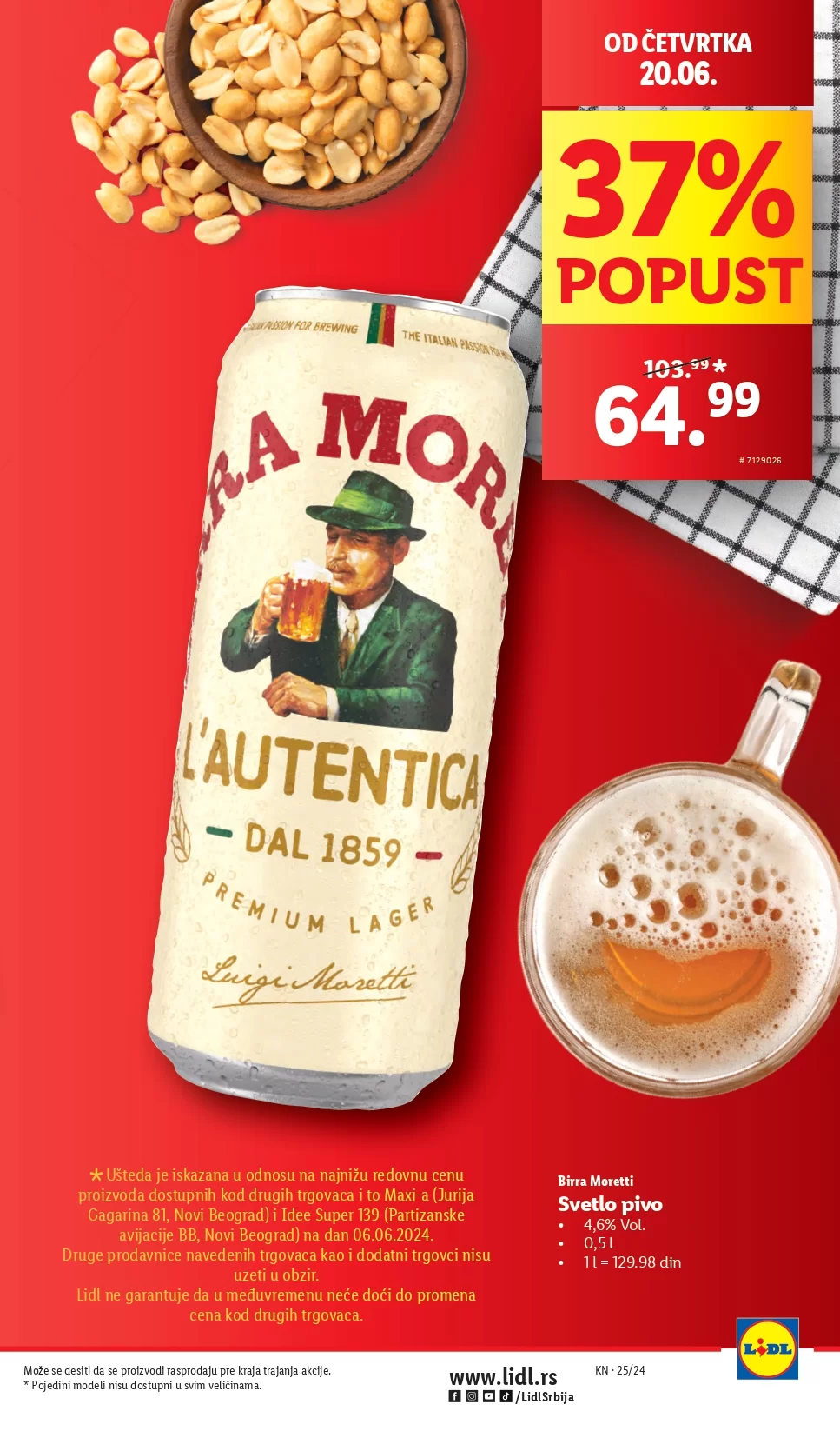 Lidl LETAK prehrana 20-23.6.2024.