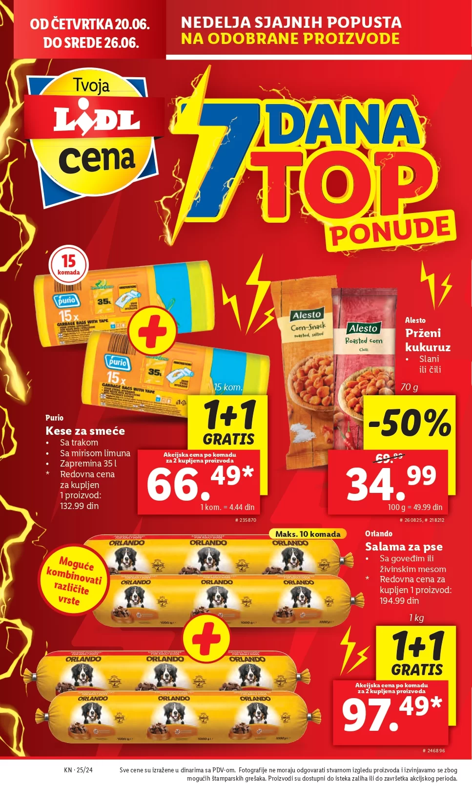 Lidl LETAK prehrana 20-23.6.2024.