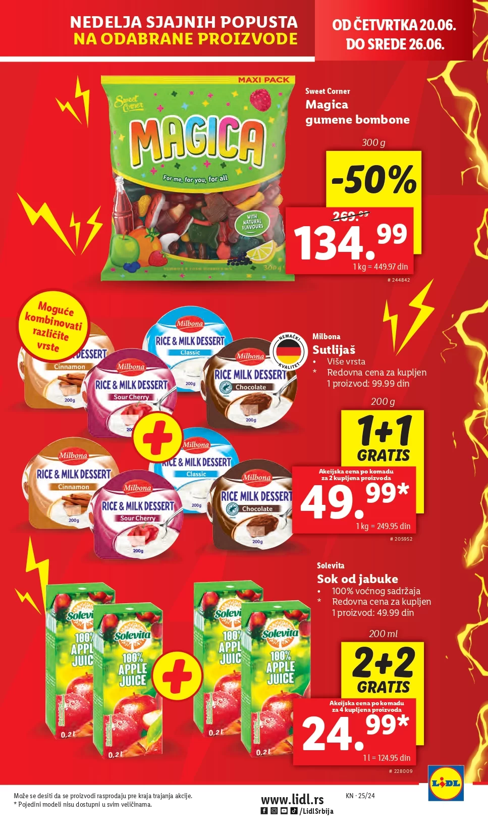 Lidl LETAK prehrana 20-23.6.2024.