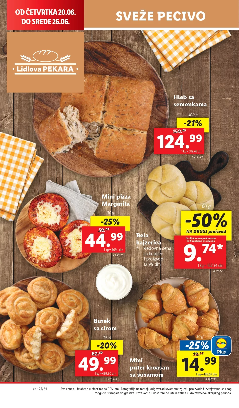 Lidl LETAK prehrana 20-23.6.2024.