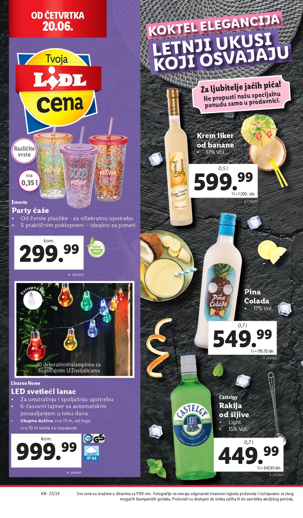 Lidl LETAK prehrana 20-23.6.2024.