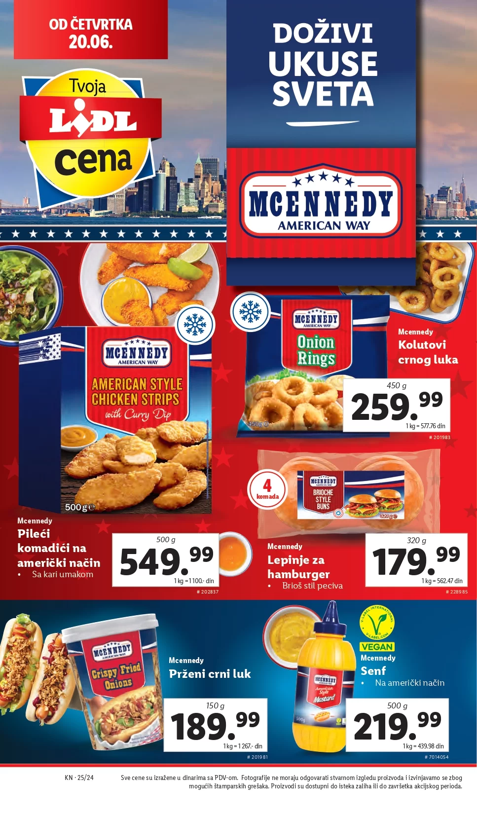 Lidl LETAK prehrana 20-23.6.2024.