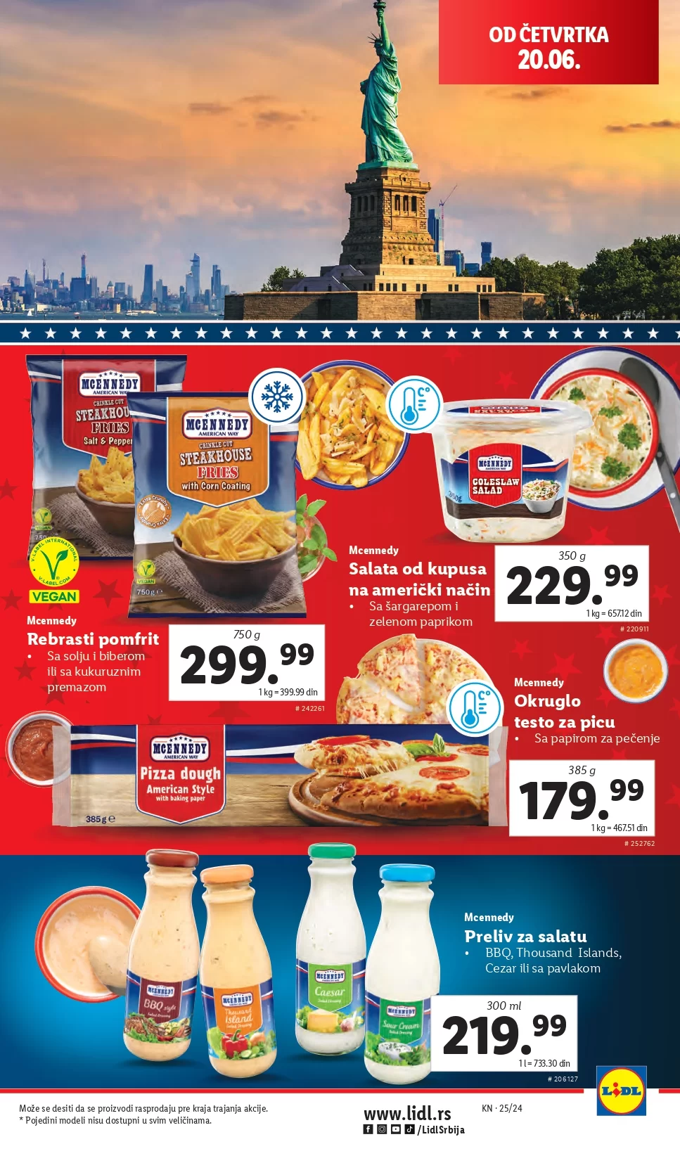 Lidl LETAK prehrana 20-23.6.2024.