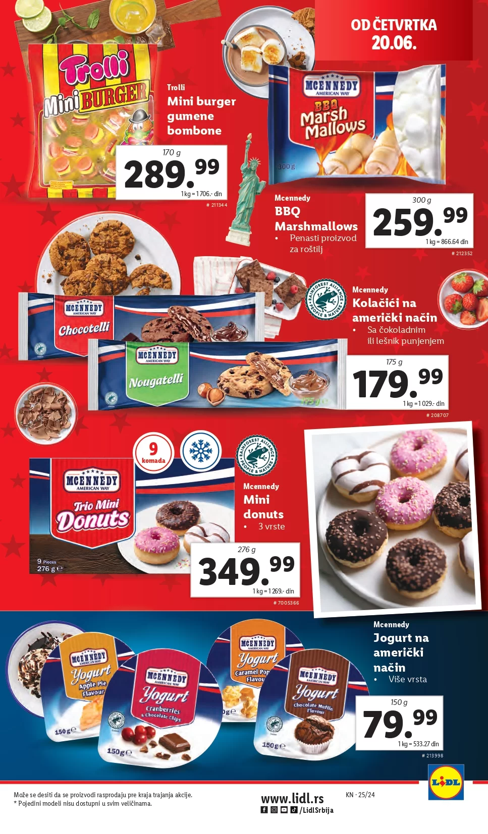 Lidl LETAK prehrana 20-23.6.2024.