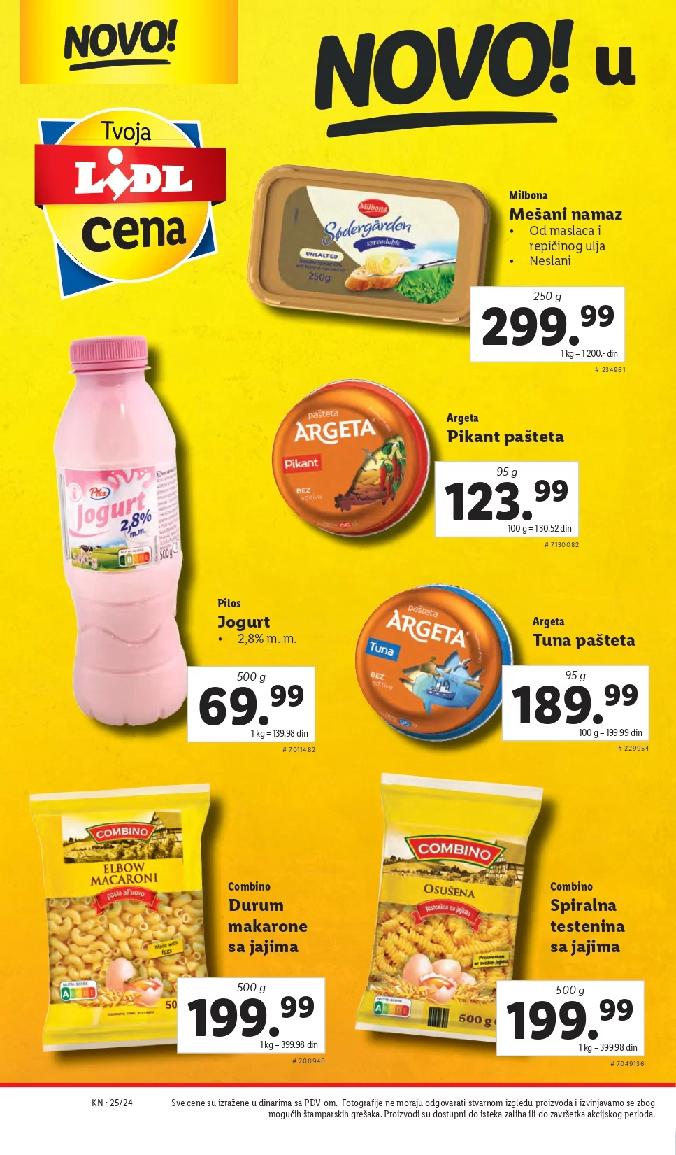 Lidl LETAK prehrana 20-23.6.2024.