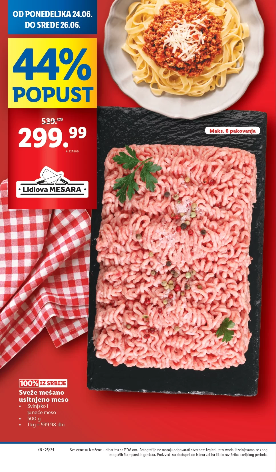 Lidl LETAK prehrana 20-23.6.2024.