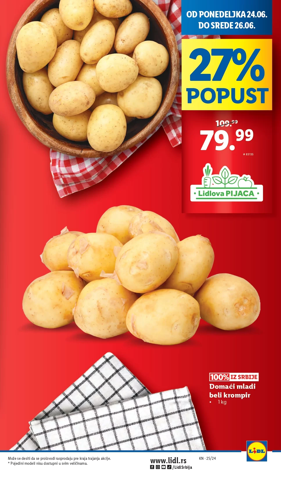 Lidl LETAK prehrana 20-23.6.2024.