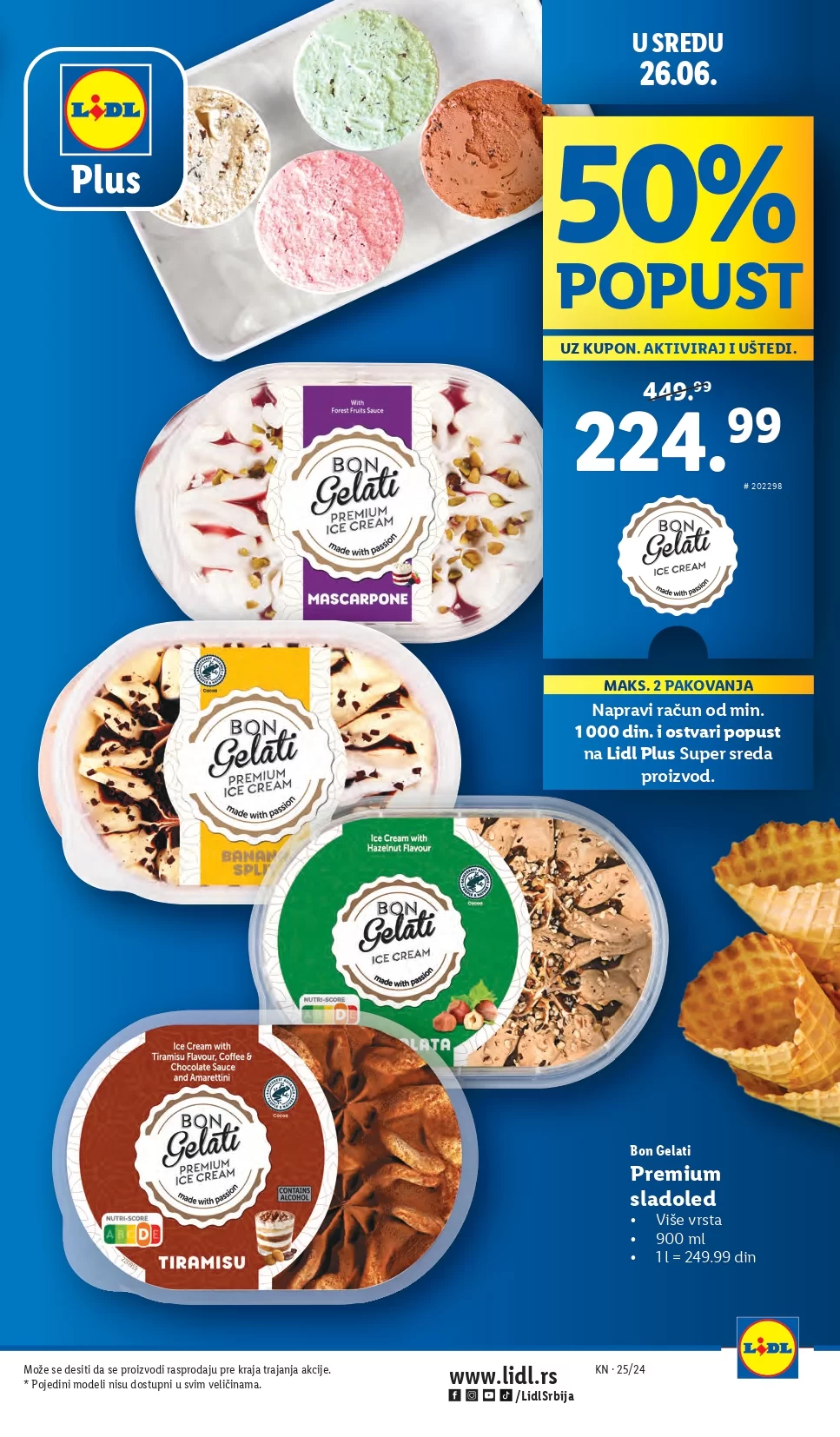 Lidl LETAK prehrana 20-23.6.2024.