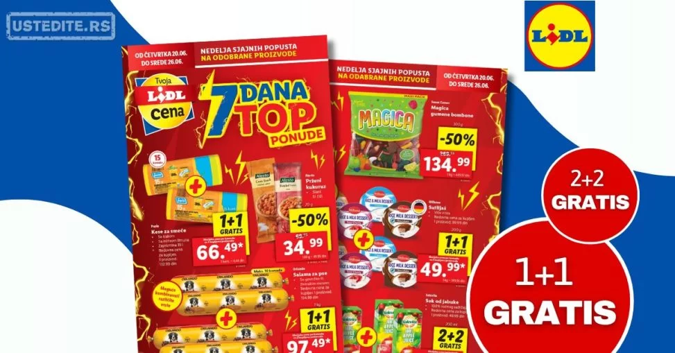 Lidl 7 DANA TOP PONUDE 20-26.6.2024.