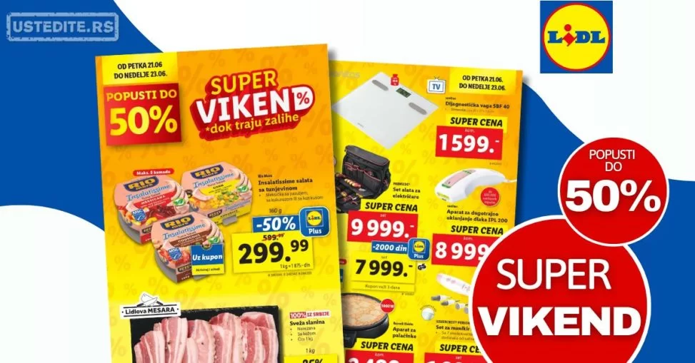 Lidl SUPER VIKEND 20-23.6.2024.