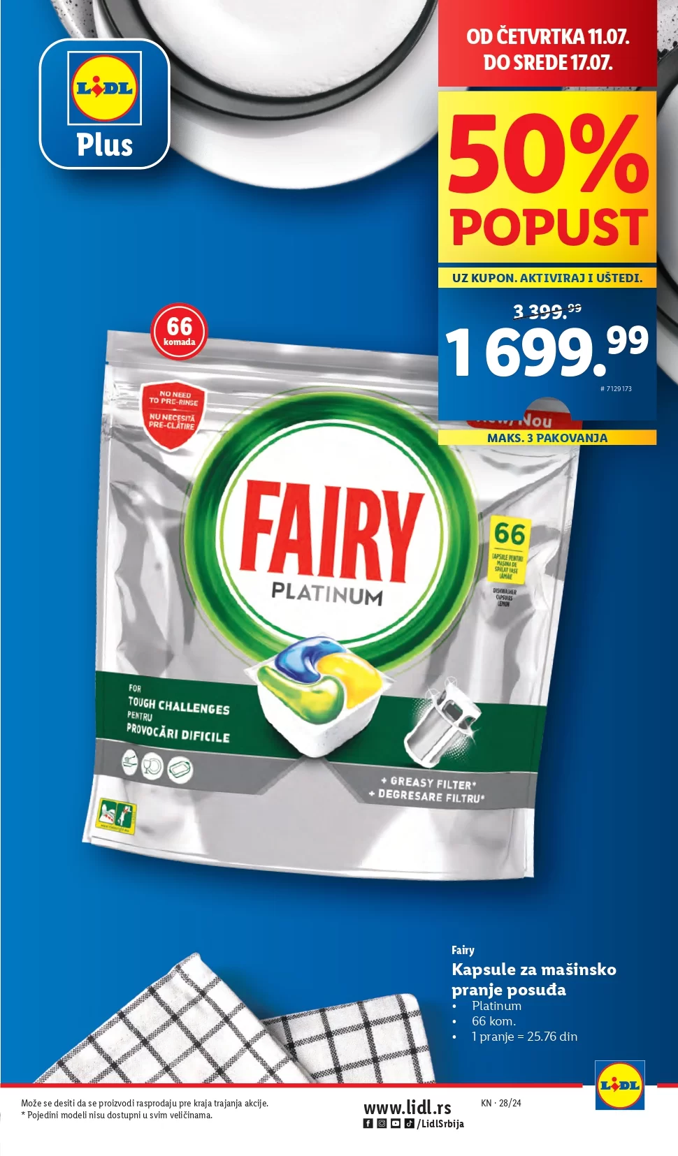 Lidl katalog PREHRANA 1-17.7.2024.