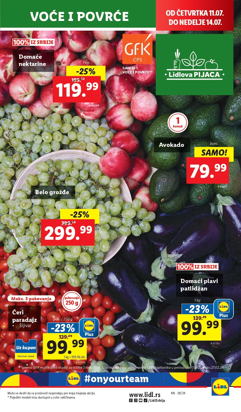 Lidl katalog PREHRANA 1-17.7.2024.