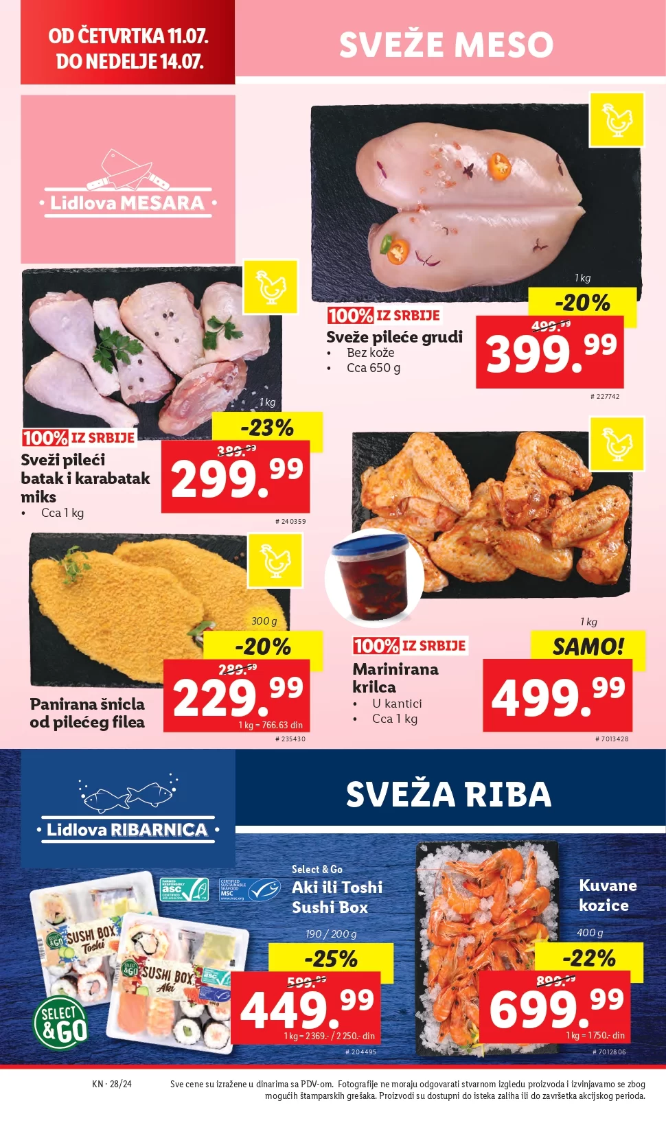 Lidl katalog PREHRANA 1-17.7.2024.