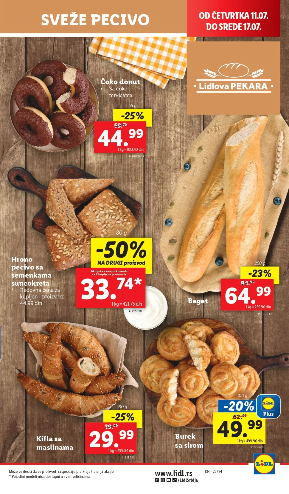 Lidl katalog PREHRANA 1-17.7.2024.