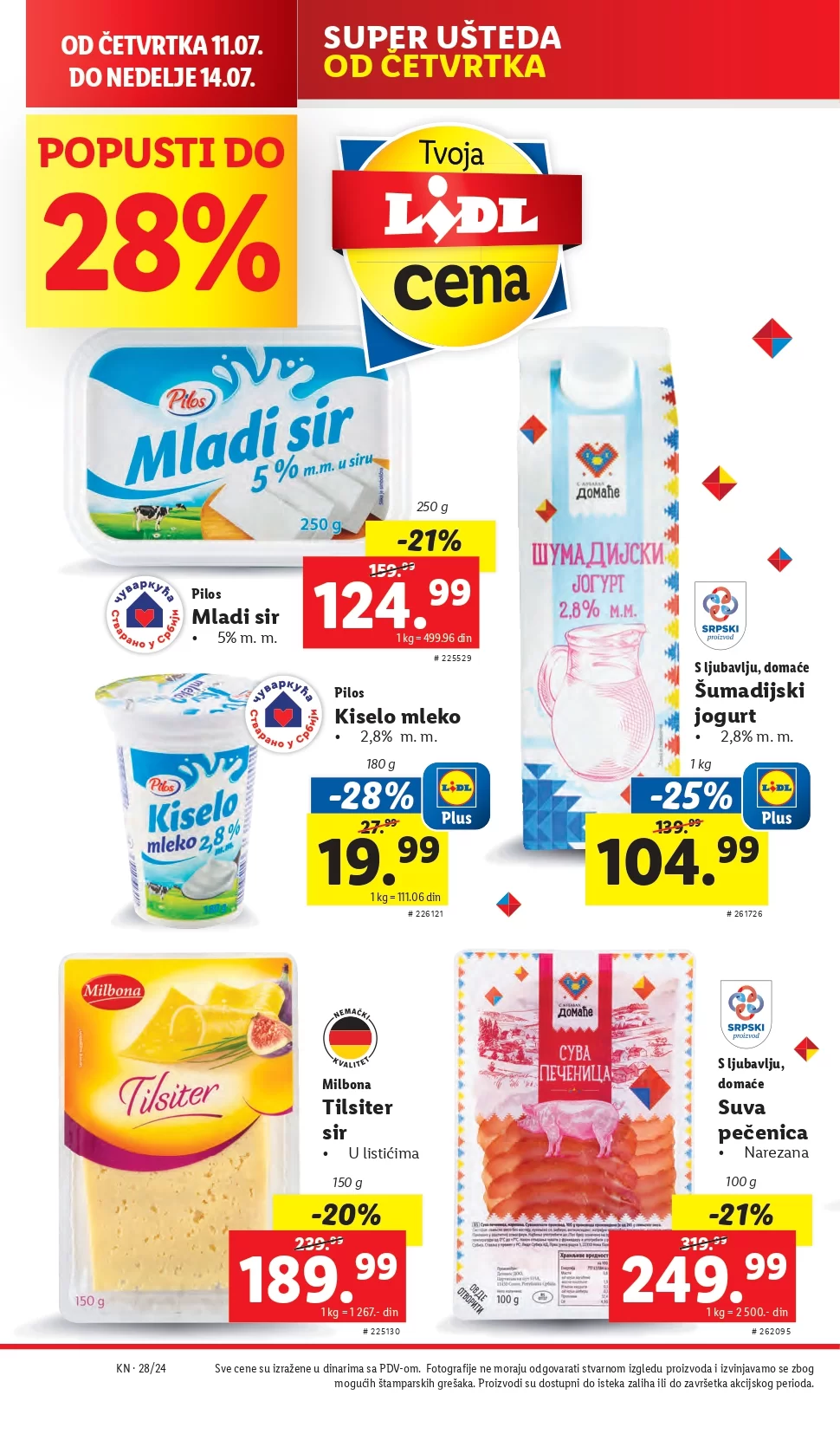 Lidl katalog PREHRANA 1-17.7.2024.